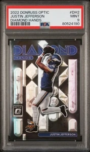 2022 Optic Justin Jefferson Diamond Hands Holo Prizm #DH2 Low Pop PSA 9 💎🔥 - Bild 1 von 2