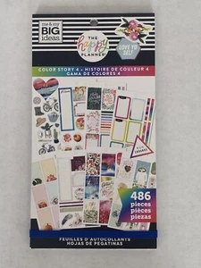 ***Brand New*** The Happy Planner Value Sticker Book Color Story 4 486 Pieces - Picture 1 of 2