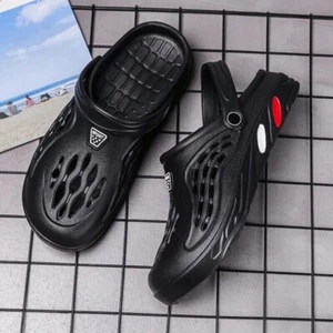 Zoccoli uomo slip on giardino mules sandali sportivi spiaggia acqua ciabatte scarpe taglia US - Foto 1 di 77