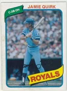 1980 Topps Jamie Quirk Design Proof Variazione Royals #248 - Foto 1 di 3