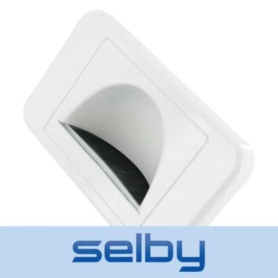 Bullnose Wall Plate In-Wall Cable Management Reverse Bull Nose Wallplate White - image 1 of 3