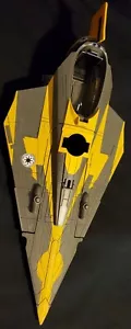 STAR WARS THE CLONE WARS ANAKIN SKYWALKER JEDI STARFIGHTER SHIP 2008 INCOMPLETE! - Picture 1 of 7