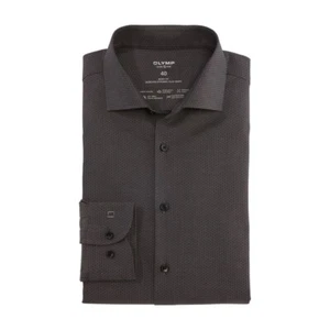 Olymp Level Cinque 24/Seven Uomo Camicia da Ufficio Antracite 204144 67 - Foto 1 di 4
