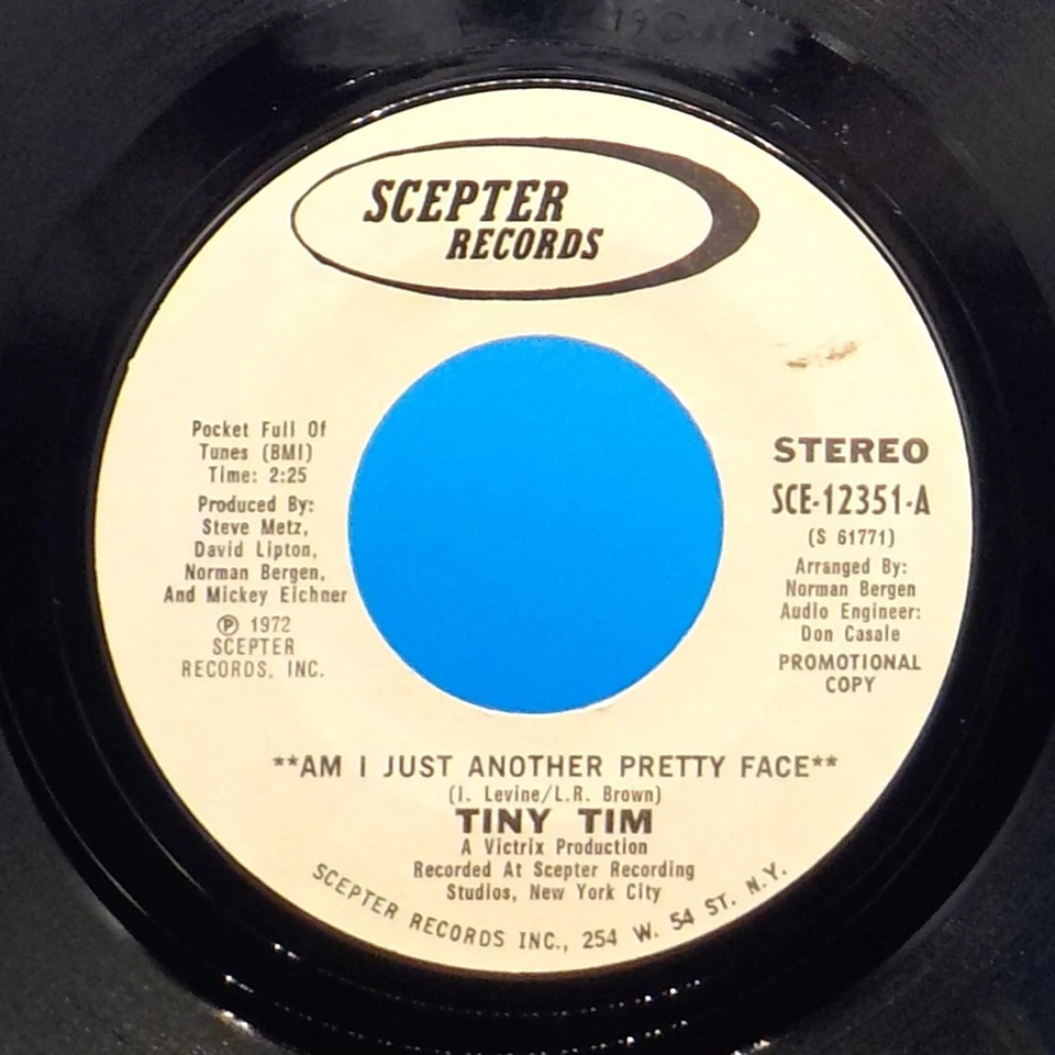 Tiny Tim 45 Am I Just Another Pretty Face / Movies - Promo NM EX G12 - Image 1 of 2