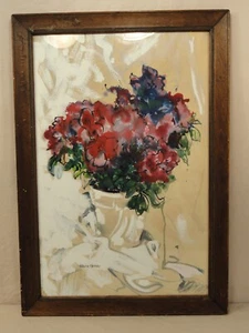 VTG EARLY PATRICIA ZINSMEISTER PARKER STILL LIFE WATERCOLOR OIL PAINTING Z PZP - Picture 1 of 2