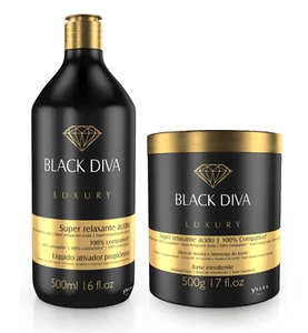 Black Diva Ybera Paris Brazilian Keratin Acid Mask 100% AUTHENTIC 500ml & 500g - Picture 1 of 3