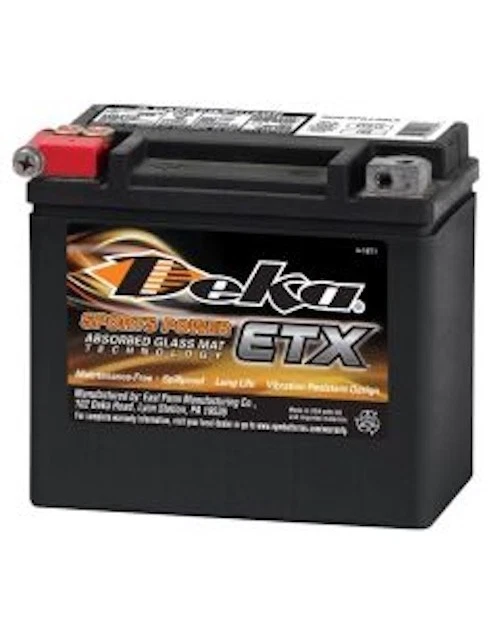 Deka Sports Power ETX-12 AGM Battery - MADE IN USA - Image 1 of 1