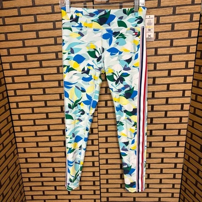 Tommy Hilfiger Sport Blue And White High Rise Leggings Size Medium - Image 1 of 4