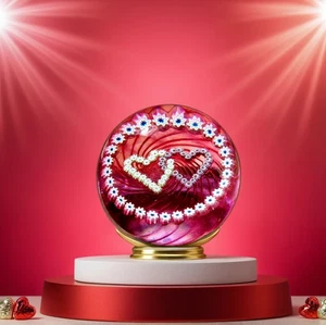 CAITHNESS PAPERWEIGHT Luckenbooth (PINK) Colin Terris SCOTLAND 1989 VINTAGE VG++ - Picture 1 of 20