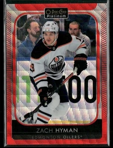 2021-22 O-Pee-Chee Platinum Zach Hyman Red Surge #175 Edmonton Oilers - Picture 1 of 2