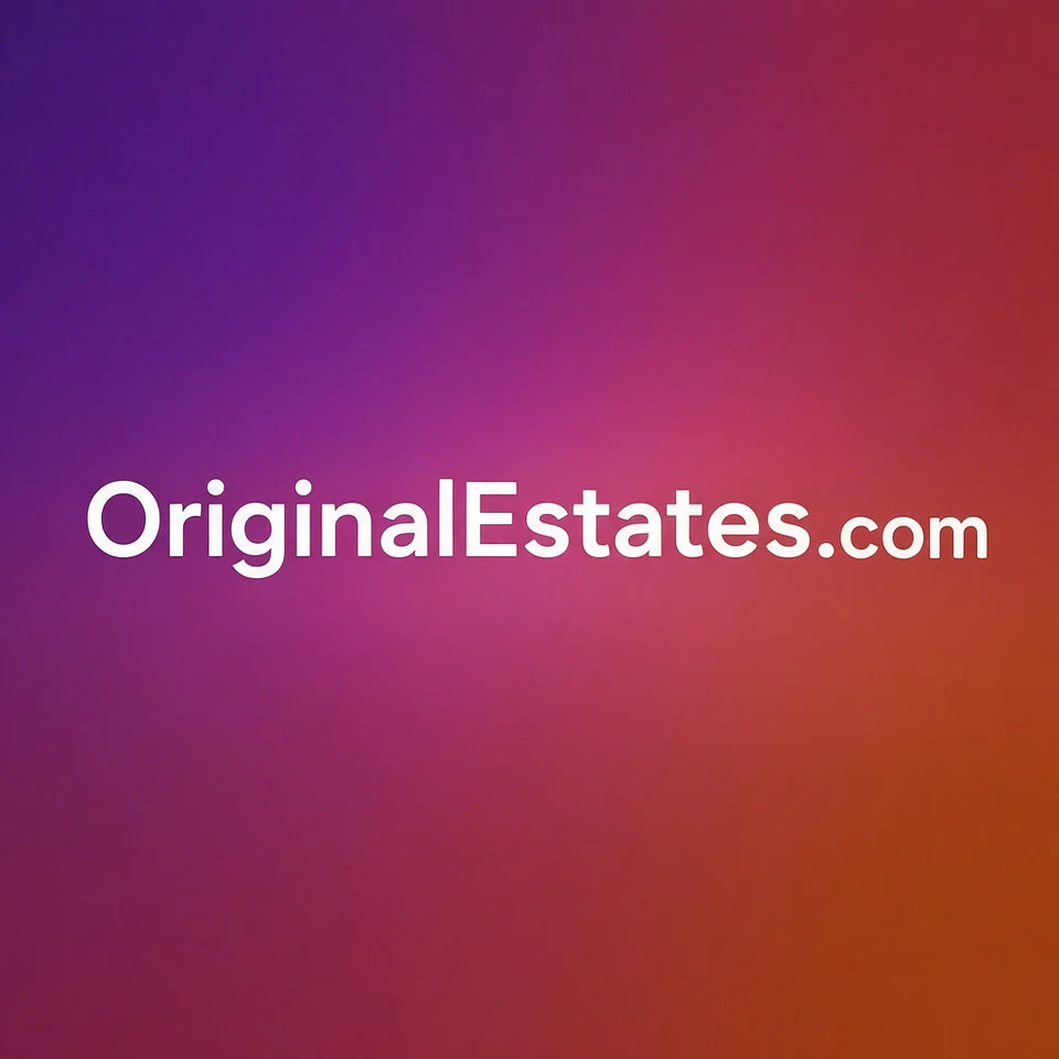 OriginalEstates.com - Nombre de dominio premium de 2 palabras .COM bienes raíces propiedades de lujo Foto 1 de 1