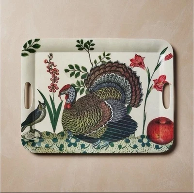 John Derian X Target Turkey Tray Thanksgiving Fall Melamine Serving Platter - Image 1 of 4