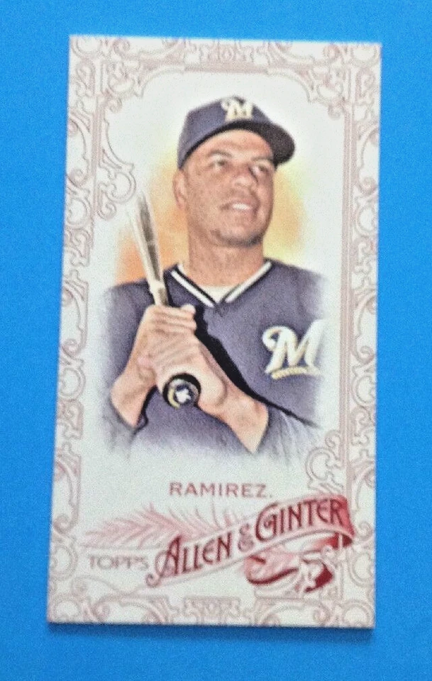 2015 TOPPS Allen & Ginter . Red MINI . ARAMIS RAMIREZ  # 28 /40 . RARE . BREWERS - Image 1 of 1