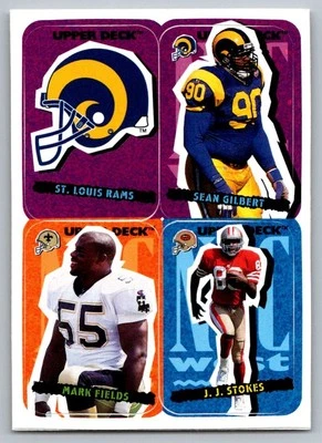 1995 Collector's Choice Update Stick-Ums St. Louis Rams/Sean Gilbert/Mark - Image 1 of 2