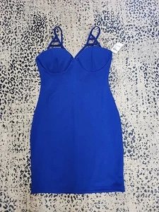 Vestido de noche para mujer Charlotte Russe talla mediana azul nuevo con etiquetas - Imagen 1 de 7