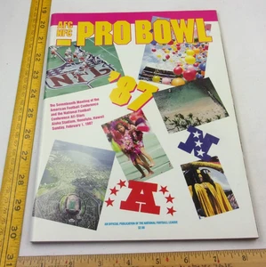 Reggie White Dan Marino C Warner Walter Payton Jerry Rice 1987 Pro Bowl program - Picture 1 of 10