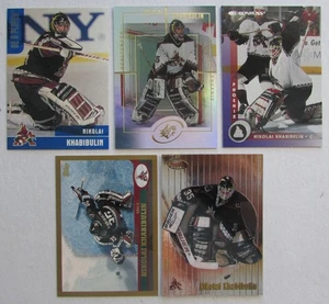 Lote de 5 cartas Nikolai Khabibulin Arizona Coyotes Phoenix Coyotes NHL - Imagen 1 de 2
