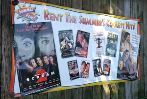 Video Store Banner Summers Coolest Hits 71x36in - Picture 1 of 10