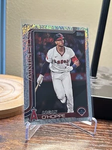 Logan O'Hoppe 2025 Topps Series 1 #308 Holofoil Parallel - Los Angeles Angels - Bild 1 von 2