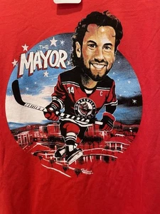 Huntsville Havoc The Mayor # 14 Tyler Piacentini Large Red T Shirt NWT “270” - Picture 1 of 5