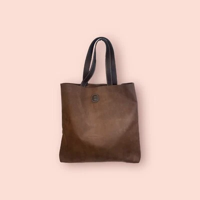 Bolso de Viaje BRIC’S Vintage Lujo Diseñador Marrón Hombro Shopper Foto 1 de 4