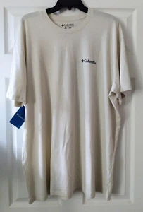Columbia Men's Dog Graphic Cotton Short Sleeve T-Shirt Color: Stone Size: XXL - Picture 1 of 5