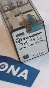 Relé de relé de CC FINDER 55 32 10A 250V 24V - Imagen 1 de 4