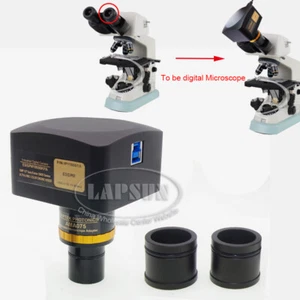 Videocamera microscopio biologico 20 MP/18MP 1" Sony IMX183 USB3.0 obiettivo 0,5X CTV - Foto 1 di 12