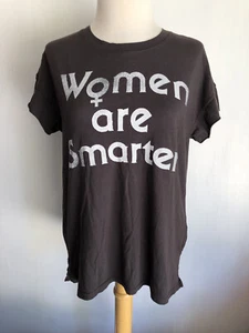 WOMEN ARE SMARTER (2015) Official Women's Oversized Junk Food T-Shirt Size XS - Picture 1 of 5