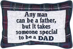 ANY MAN CAN BE A FATHER THROW PILLOW - Picture 1 of 1