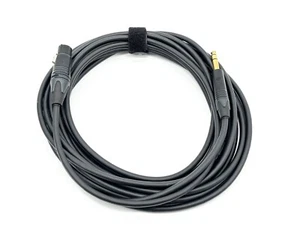 Mogami 2549 Black Microphone Cable Neutrik Straight TRS to XLR Female - 25 FEET - Picture 1 of 3
