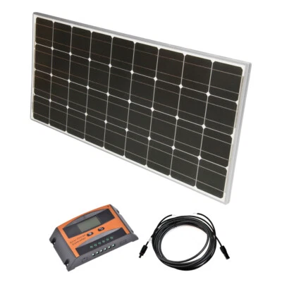 JWS-SOLAR SolarSet 12V Solaranlage Solarkit PV Inselanlage Wohnmobil Komplettpaket Set PWM