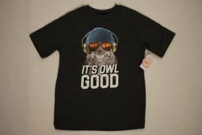Boys Owl T Shirt Size 10 - 12 Large Music Graphic Tee Its Owl Good New York Top - Image 1 of 2