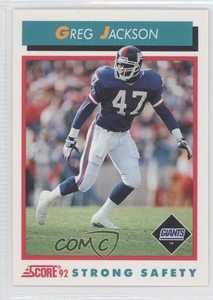 1992 Score Greg Jackson #460