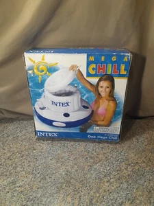 Intex Mega Chill 31″ Floating Cooler Hold 24 Cans White/Blue 58820EP New - Picture 1 of 4