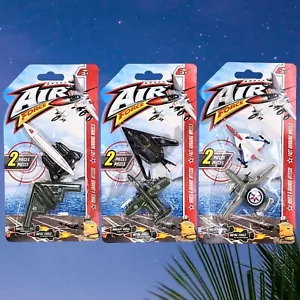 Aeronautica Militare Jet da caccia in metallo pressofuso e plastica set 2 pezzi, ruote da corsa - Foto 1 di 4