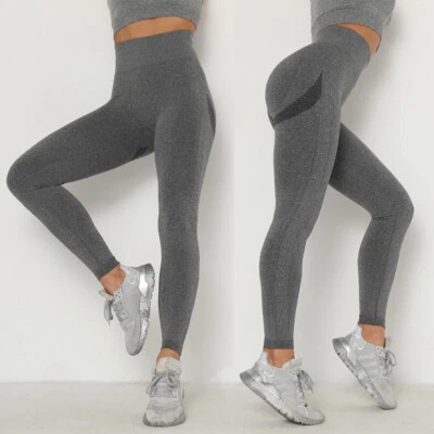 Mujeres Pantalones de Yoga Cintura Alta Anticelulíticos Leggings Entrenamiento Push-Up Compresión Foto 1 de 4