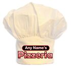 PERSONALISED PIZZERIA NAME CHEFS HAT PRINT 100% POLYESTER BBQ BIRTHDAY CHRISTMAS