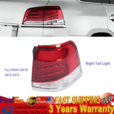For Lexus Lx570 2012-2015 Right Outer Tail Light LED Halogen Rear Brake RH Lamp - Изображение 1 из 4