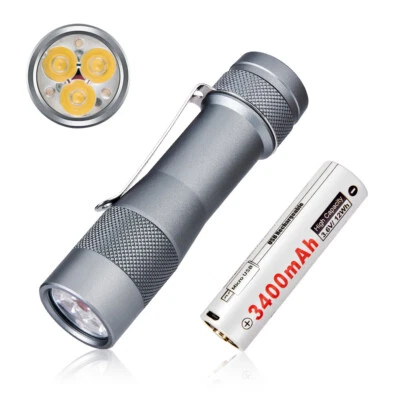LUMINTOP FW3EL 2800 Lumens Flashlight with 3 SST20 LEDs, 5 Modes (Neutral White)