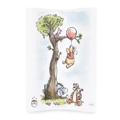 CEBA Luxury Anti Roll Wedge Baby Changing Mat - Winnie the Pooh Piglet