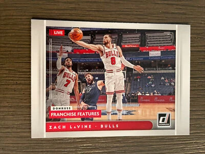 2021-22 Panini Donruss Basketball Zach Lavine Franchise Features Card #19 BULLS - Image 1 of 2