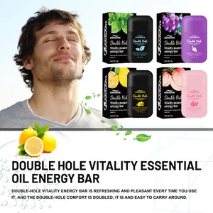 Mint Double-hole Snort Energy Bar Refresh Wake-up Bar for Classing Driving - Picture 1 of 21
