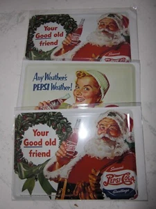 Weihnachten, 3 Pepsi Blechschilder - Bild 1 von 1