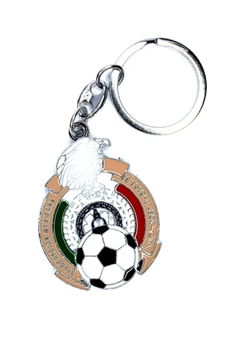 Mexican Federation Soccer Metal Logo Pendant Keychain Llavero Keyring for Fans Cover
