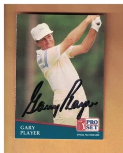 GARY PLAYER Autographed 1991 PRO SET GOLF CARD SIGNED - Picture 1 of 1