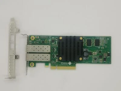 Chelsio T520  T520-CR 10GbE 2-Port PCIe Unified Wire Adapter Card 110-1160-50 - Image 1 of 4