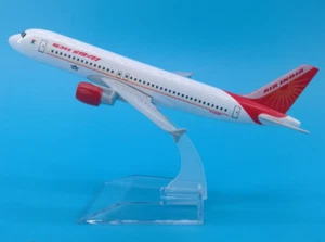 16CM AIR INDIA AIRBUS A320 Passenger Airplane Plane Aircraft Metal Diecast Model - Picture 1 of 5