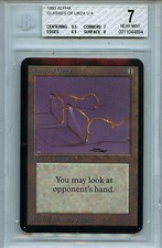 MTG Alpha Glasses of Urza BGS 7.0 (7) NM Magic  Card Amricons 7894