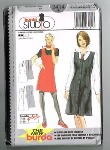 Burda 3414 Pattern Front Button Jumper Option Sizes 12 to 30 Uncut OOP - Picture 1 of 2